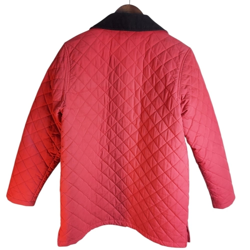 L.L. Bean Women's Red Quilted Barn/Chore Jacket Thermore - Picture 6 of 11